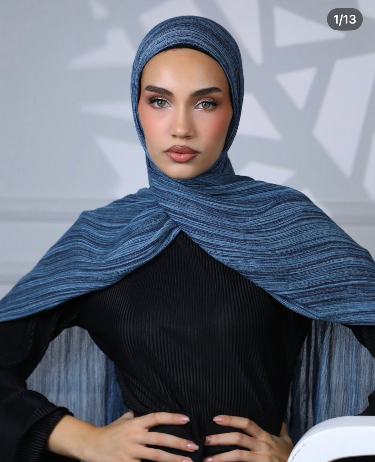 Rectangle linen scarf