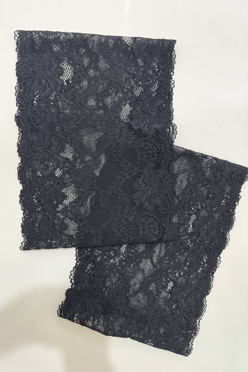 Black lace cap