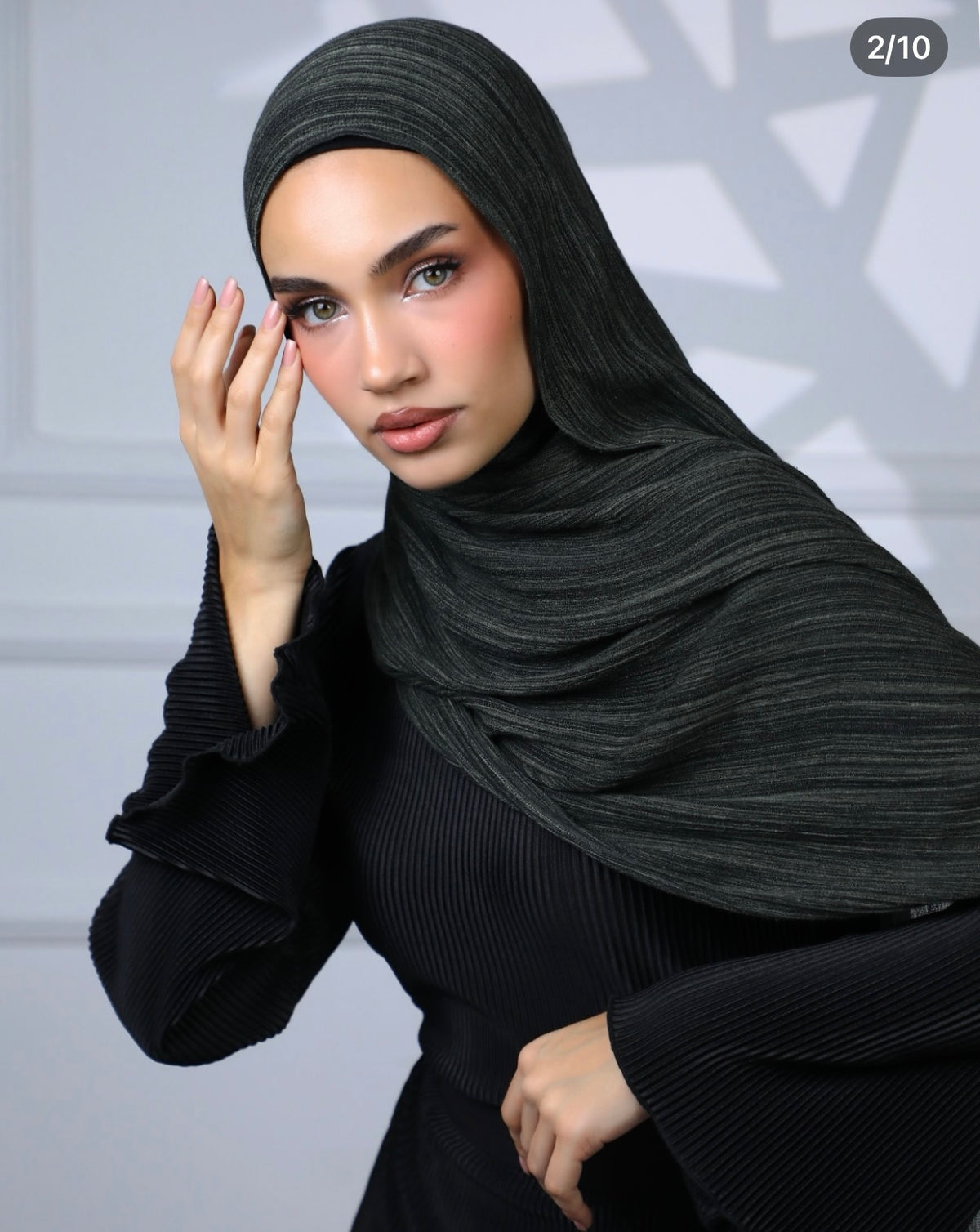 Rectangle linen scarf